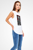 Rise Against Beyaz Unisex Kolsuz Tişört