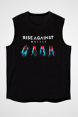 Rise Against Siyah Unisex Kolsuz Tişört
