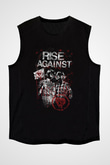 Rise Against Siyah Unisex Kolsuz Tişört