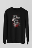 Rise Against Siyah Unisex Sweatshirt
