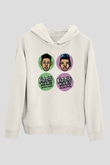Rizzle Kicks Beyaz Unisex Kapüşonlu Sweatshirt