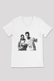 Rizzle Kicks Beyaz Unisex V Yaka Tişört T-Shirt