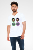 Rizzle Kicks Beyaz Unisex V Yaka Tişört