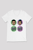 Rizzle Kicks Beyaz Unisex V Yaka Tişört