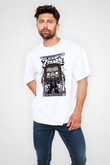 Rob Zombie Baskılı Unisex Beyaz Oversize Tişört