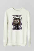 Rob Zombie Baskılı Unisex Beyaz Sweatshirt