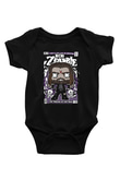 Rob Zombie Baskılı Unisex Siyah Bebek Body - Zıbın