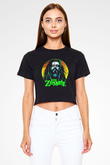 Rob Zombie Siyah Crop Top Tişört