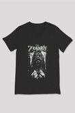 Rob Zombie Siyah Unisex V Yaka Tişört T-Shirt