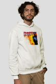 RoboCop Beyaz Unisex Hoodie