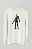 RoboCop Beyaz Unisex Sweatshirt