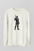RoboCop Beyaz Unisex Sweatshirt