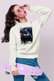 RoboCop Beyaz Unisex Sweatshirt