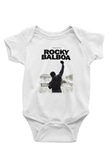 Rocky Baskılı Beyaz Unisex Bebek Body - Zıbın