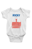 Rocky Baskılı Beyaz Unisex Bebek Body - Zıbın