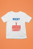 Rocky Baskılı Beyaz Unisex Çocuk Tişört