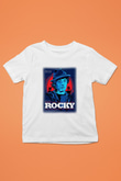 Rocky Baskılı Beyaz Unisex Çocuk Tişört