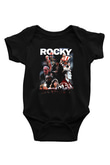 Rocky Baskılı Siyah Bebek Body - Zıbın
