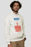 Rocky Beyaz Unisex Hoodie
