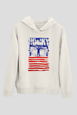 Rocky Beyaz Unisex Hoodie