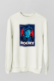 Rocky Beyaz Unisex Sweatshirt