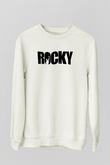 Rocky Beyaz Unisex Sweatshirt
