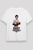 Rocky Beyaz Unisex Tişört T-Shirt