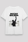 Rocky Beyaz Unisex Tişört T-Shirt