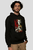 Rocky Siyah Unisex Kapşonlu Sweatshirt