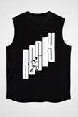 Rocky Siyah Unisex Kolsuz Tişört