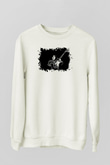 Rory Gallagher Baskılı Beyaz Unisex Sweatshirt
