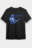 Rory Gallagher Baskılı Unisex Siyah Tişört - Tshirt