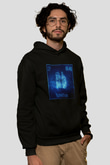 Rubidyum Elementi Baskılı Unisex Siyah Hoodie