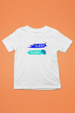 Rugby Baskılı Unisex Beyaz Çocuk Tişört - Tshirt