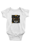 Run DMC Baskılı Unisex Beyaz Bebek Body - Zıbın