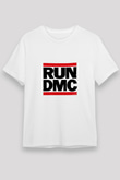 Run DMC Baskılı Unisex Beyaz Tişört
