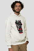 Run DMC Beyaz Unisex Kapşonlu Sweatshirt