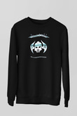 Running Wild Baskılı Unisex Siyah Sweatshirt