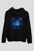 Rutherfordyum Atom Numarası Baskılı Unisex Siyah Hoodie