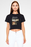 S.T.A.L.K.E.R. Siyah  Crop Top Tişört