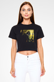 S.T.A.L.K.E.R. Siyah Crop Top Tişört