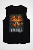 S.T.A.L.K.E.R. Siyah Unisex Kolsuz Tişört