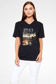 S.T.A.L.K.E.R. Siyah Unisex V Yaka Tişört