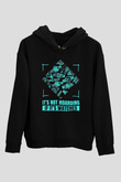 Saatçi Siyah Unisex Kapüşonlu Sweatshirt