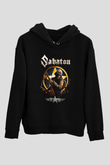 Sabaton Siyah Unisex Kapşonlu Sweatshirt