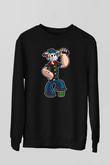 Sailor Mass Murderer Temel Reis Baskılı Siyah Unisex Sweatshirt