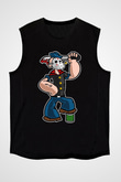 Sailor Mass Murderer Temel Reis Baskılı Siyah Unisex Kolsuz Tişört