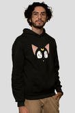 Sailor Moon Baskılı Unisex Siyah Hoodie