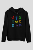 Sailor Moon Baskılı Unisex Siyah Hoodie