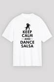 Salsa Beyaz Unisex Tişört T-Shirt - TişörtFabrikası